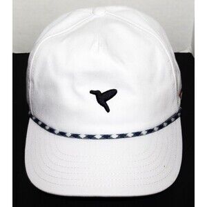 birddogs Men's White Navy Rope‎ Hat Snapback Baseball Cap White Adjustable